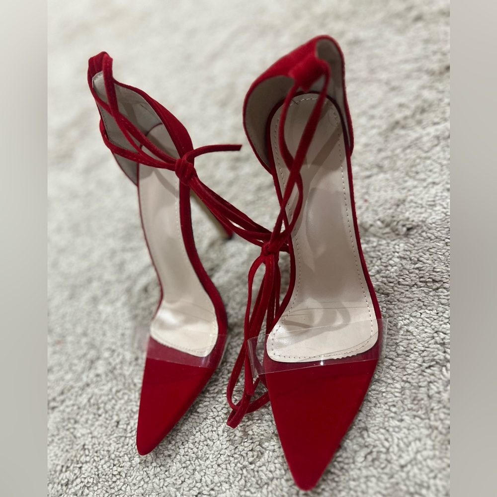Elegant Red Women's Heels